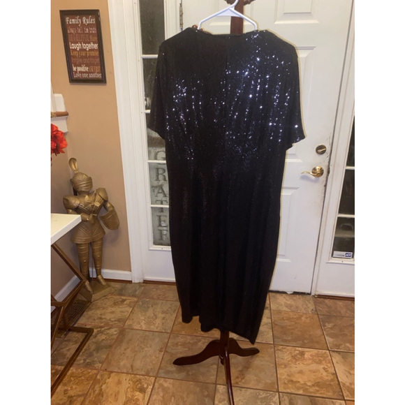 John Meyer gorgeous black sequin dress size 20W - Picture 9 of 9
